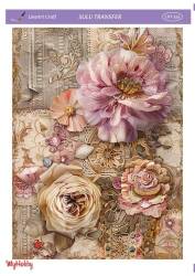 LineArt Çiçek Desenli Sulu Transfer LNT316 - Line Art