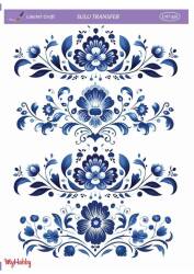 LineArt Çiçek Desenli Sulu Transfer LNT339 - Line Art