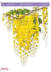 LineArt Çiçek Desenli Sulu Transfer LNT364 - Line Art