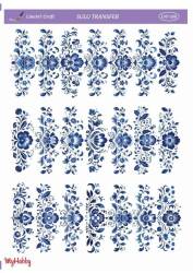 LineArt Çiçek Desenli Sulu Transfer LNT398 - Line Art