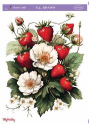 LineArt Çiçek Desenli Sulu Transfer LNT407 - Line Art