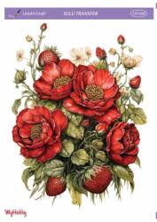 LineArt Çiçek Desenli Sulu Transfer LNT408 - Line Art