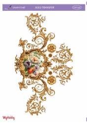 LineArt Çiçek Desenli Sulu Transfer LNT410 - Line Art