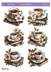 LineArt Çiçek Desenli Sulu Transfer LNT441 - Line Art