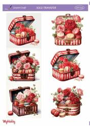 LineArt Çiçek Desenli Sulu Transfer LNT445 - Line Art