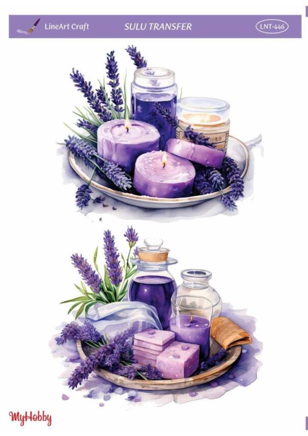 LineArt Çiçek Desenli Sulu Transfer LNT446 - 1