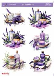 LineArt Çiçek Desenli Sulu Transfer LNT447 - Line Art