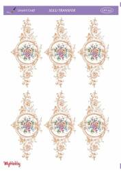 LineArt Çiçek Desenli Sulu Transfer LNT451 - Line Art