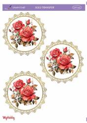 LineArt Çiçek Desenli Sulu Transfer LNT452 - Line Art