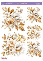 LineArt Çiçek Desenli Sulu Transfer LNT455 - Line Art