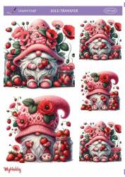 LineArt Çiçek Desenli Sulu Transfer LNT479 - Line Art