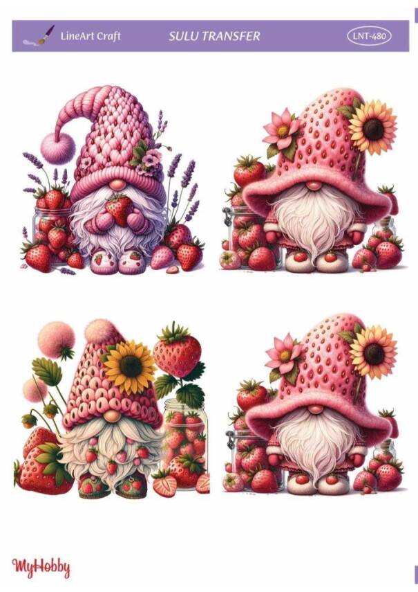 LineArt Çiçek Desenli Sulu Transfer LNT480 - 1