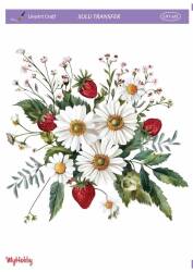 LineArt Çiçek Desenli Sulu Transfer LNT481 - Line Art