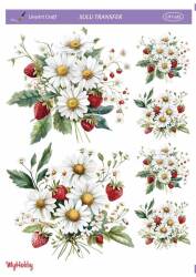 LineArt Çiçek Desenli Sulu Transfer LNT482 - Line Art