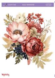 LineArt Çiçek Desenli Sulu Transfer LNT502 - Line Art