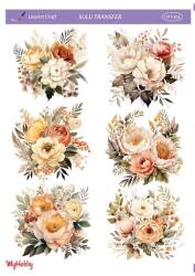 LineArt Çiçek Desenli Sulu Transfer LNT504 - Line Art