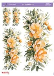 LineArt Çiçek Desenli Sulu Transfer LNT513 - Line Art