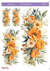 LineArt Çiçek Desenli Sulu Transfer LNT514 - Line Art