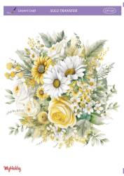 LineArt Çiçek Desenli Sulu Transfer LNT517 - Line Art