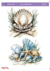 LineArt Çiçek Desenli Sulu Transfer LNT521 - Line Art