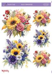 LineArt Çiçek Desenli Sulu Transfer LNT529 - Line Art