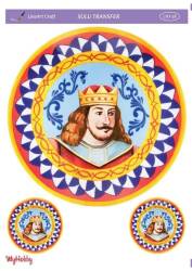 LineArt Çini Karo Dama Desenli Sulu Transfer LNT058 - Line Art