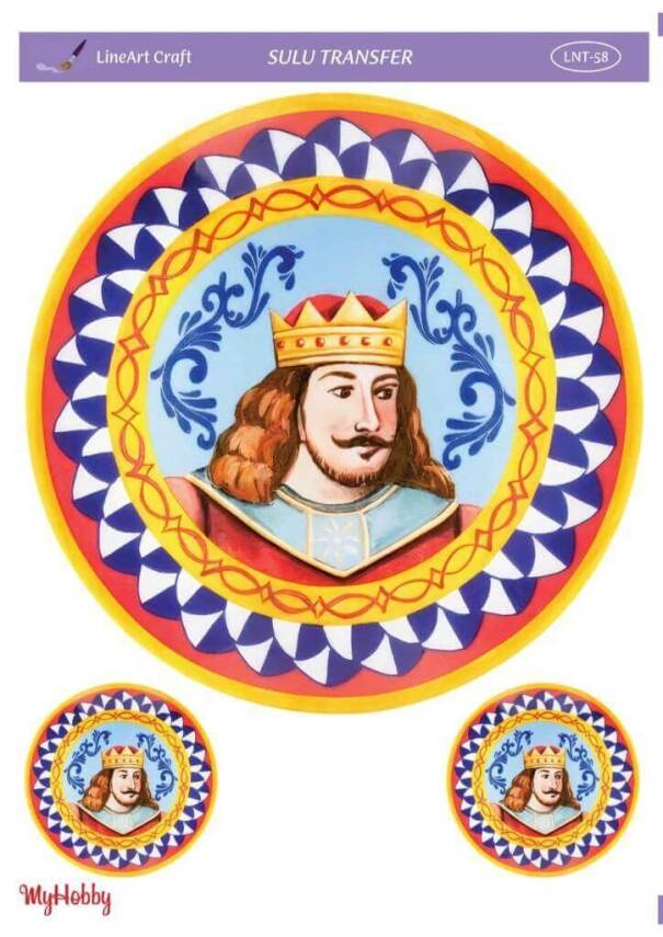 LineArt Çini Karo Dama Desenli Sulu Transfer LNT058 - 1