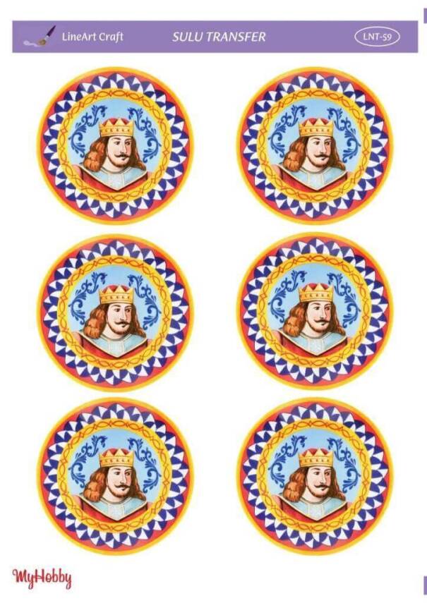 LineArt Çini Karo Dama Desenli Sulu Transfer LNT059 - 1