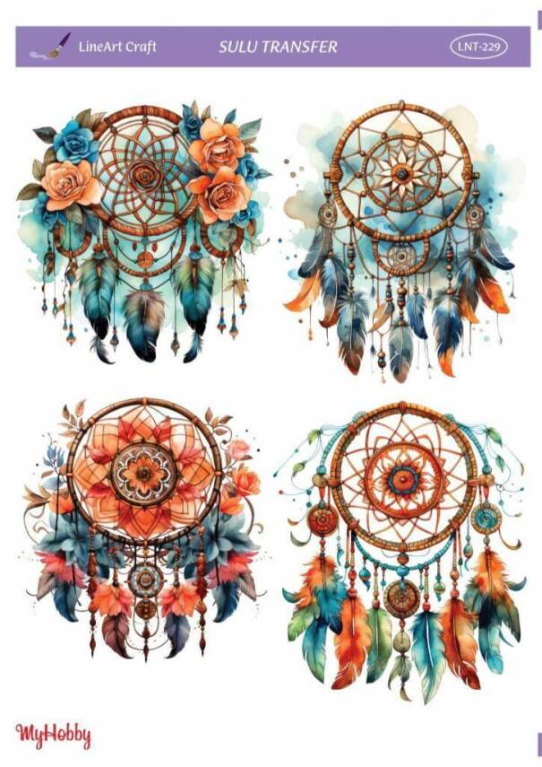 LineArt Düş Kapanı Desenli Sulu Transfer LNT228 - 1