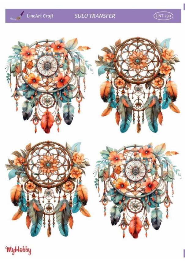 LineArt Düş Kapanı Desenli Sulu Transfer LNT230 - 1