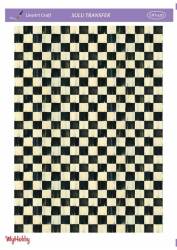 LineArt Çini Karo Dama Desenli Sulu Transfer LNT420 - Line Art