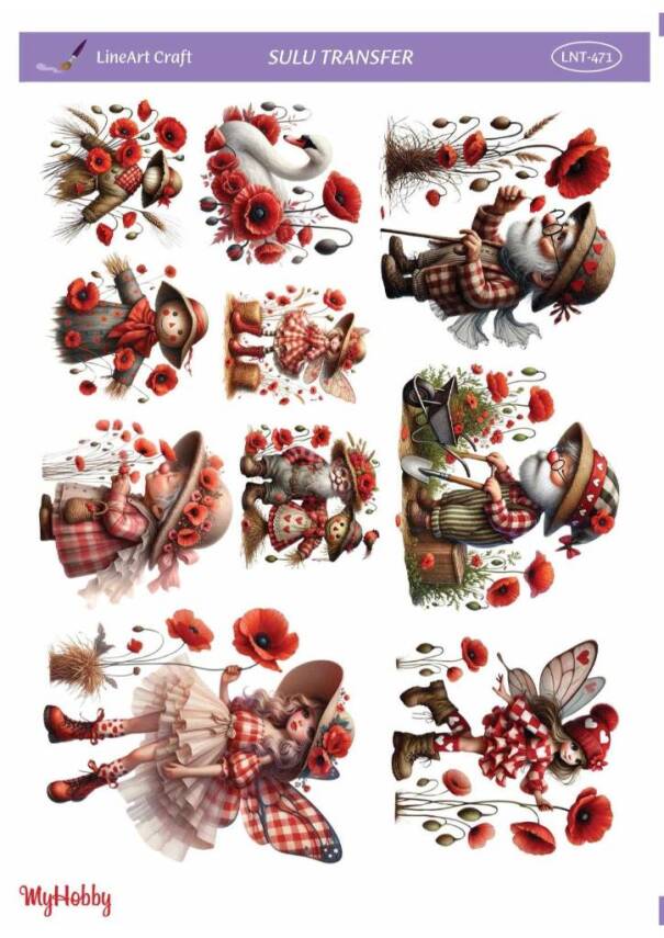 LineArt Çocuk Desenli Sulu Transfer LNT471 - 1