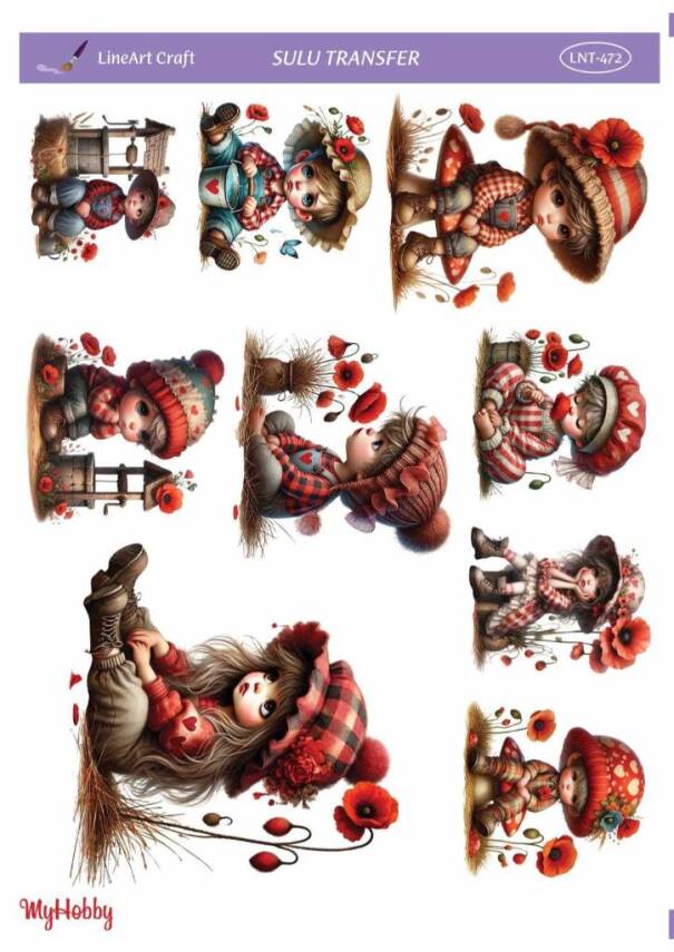 LineArt Çocuk Desenli Sulu Transfer LNT472 - 1