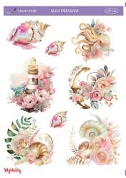 LineArt Deniz Teması Desenli Sulu Transfer LNT145 - Line Art