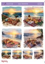 LineArt Deniz Teması Desenli Sulu Transfer LNT299 - Line Art