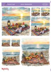 LineArt Deniz Teması Desenli Sulu Transfer LNT300 - Line Art