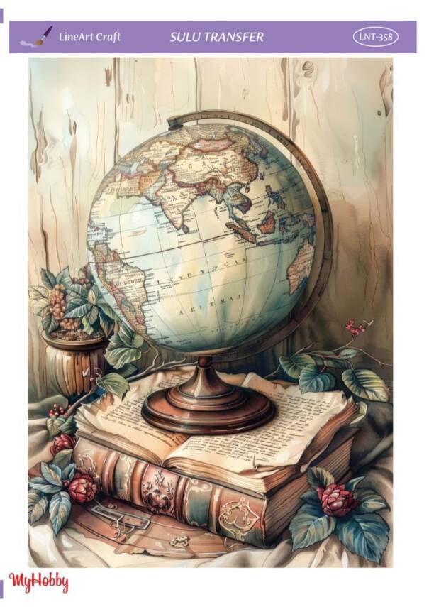 LineArt Deniz Teması Desenli Sulu Transfer LNT358 - 1