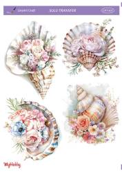 LineArt Deniz Teması Desenli Sulu Transfer LNT507 - Line Art