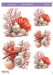 LineArt Deniz Teması Desenli Sulu Transfer LNT508 - Line Art