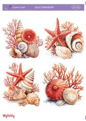 LineArt Deniz Teması Desenli Sulu Transfer LNT509 - Line Art