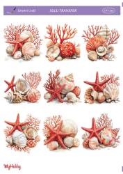 LineArt Deniz Teması Desenli Sulu Transfer LNT510 - Line Art