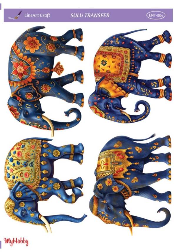 LineArt Fil Desenli Sulu Transfer-LNT354 - 1