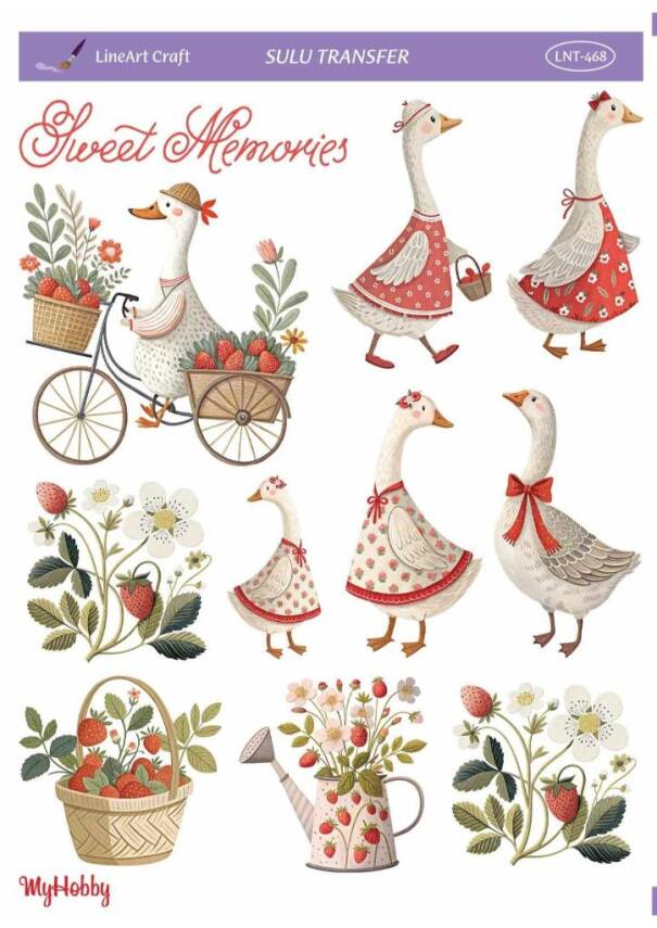 LineArt Hayvan Desenli Sulu Transfer LNT468 - 1