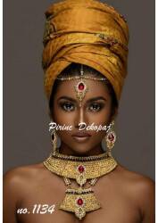 LineArt Hintli Kadın Figürlü Pirinç Dekopaj Model : 1134 - Line Art