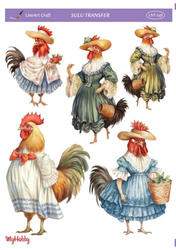 LineArt Horoz Desenli Sulu Transfer LNT249 - 1