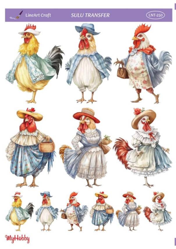 LineArt Horoz Desenli Sulu Transfer LNT250 - 1