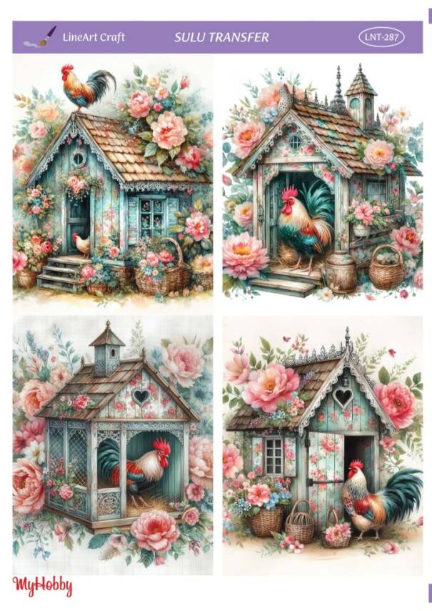 LineArt Horoz Desenli Sulu Transfer LNT287 - 1