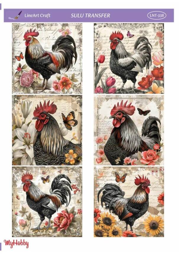 LineArt Horoz Desenli Sulu Transfer LNT338 - 1