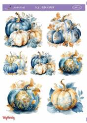 LineArt Kabak Desenli Sulu Transfer LNT155 - Line Art