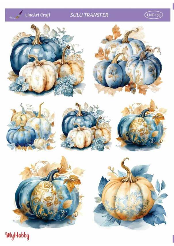LineArt Kabak Desenli Sulu Transfer LNT155 - 1